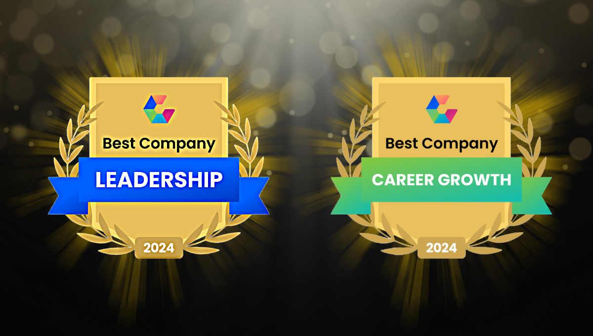 comparably awards for best company leadership and best company career growth